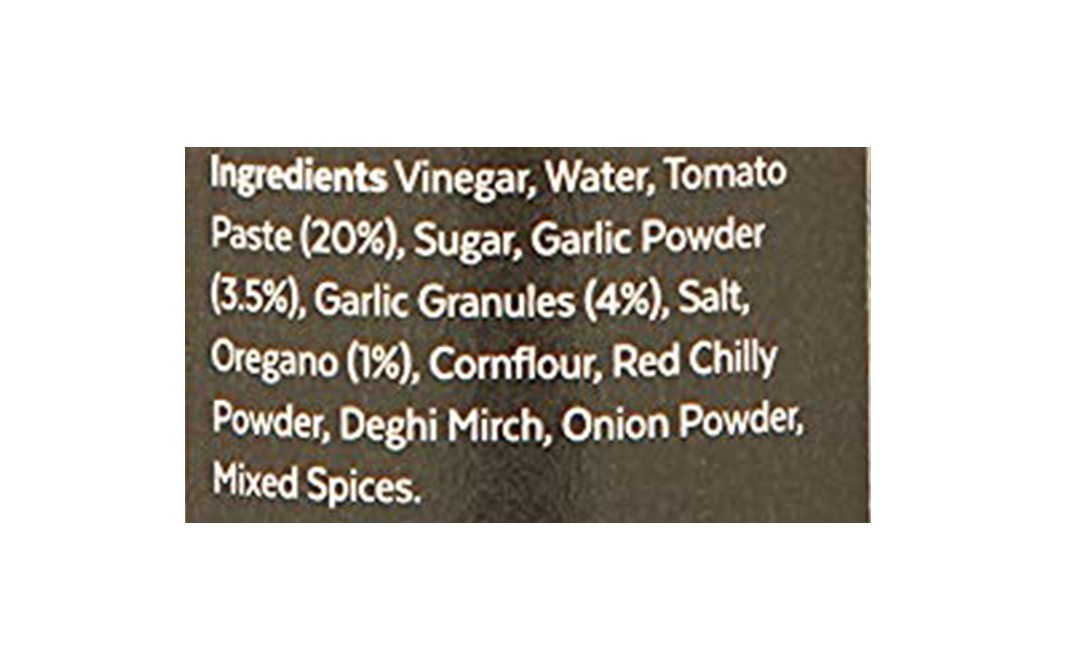 Aamra Garlic & Oregano Spiced Ketchup   Glass Bottle  200 grams